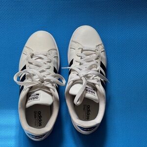 Adidas Classic White and Black Sneakers